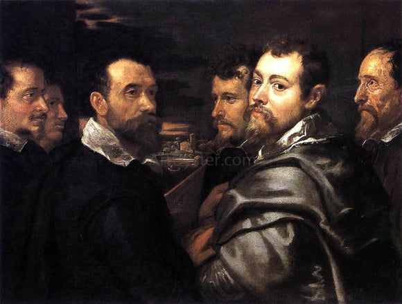  Peter Paul Rubens Self-Portrait in a Circle of Friends from Mantua - Canvas Art Print
