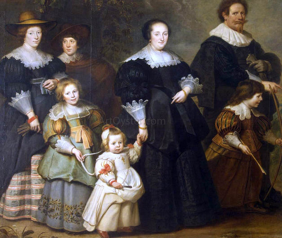  Cornelis De Vos Self-Portrait of the Artist with his Wife Suzanne Cock and Their Children - Canvas Art Print
