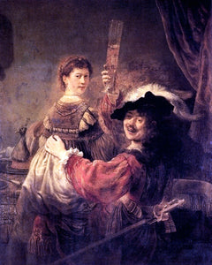  Rembrandt Van Rijn Self-portrait With Saskia - Canvas Art Print