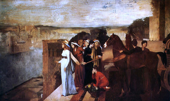  Edgar Degas Semiramis Building Babylon - Canvas Art Print