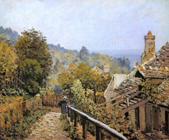  Alfred Sisley Sentier de la Mi-Cote, Louveciennes - Canvas Art Print