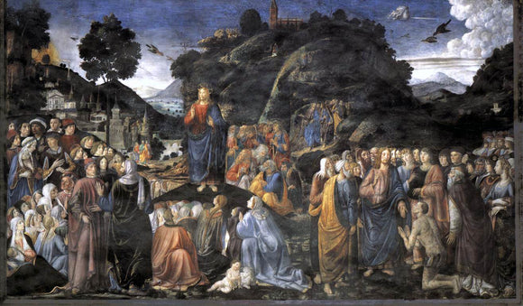  Cosimo Rosselli Sermon on the Mount - Canvas Art Print