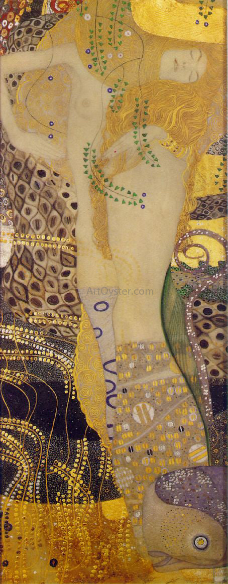  Gustav Klimt Serpents I - Canvas Art Print