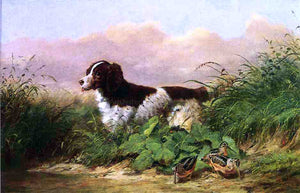  Arthur Fitzwilliam Tait Setter and Woodcock - Canvas Art Print
