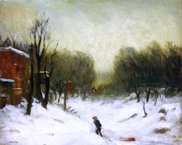  Robert Henri Seventh Avenue in the Snow - Canvas Art Print