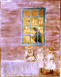  Maurice Prendergast Shadow (also known as Children by a Window) - Canvas Art Print