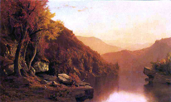  Jervis McEntee Shawanagunk Mountains, Autumn - Canvas Art Print
