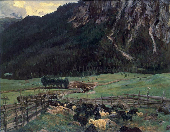  John Singer Sargent Sheepfold in the Tirol - Canvas Art Print