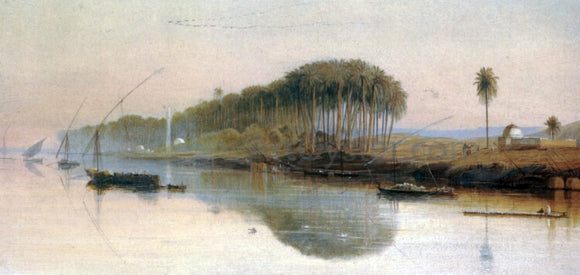  Edward Lear Sheikh Abadeh on the Nile - Canvas Art Print