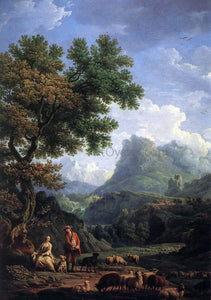  Claude-Joseph Vernet Shepherd in the Alps - Canvas Art Print