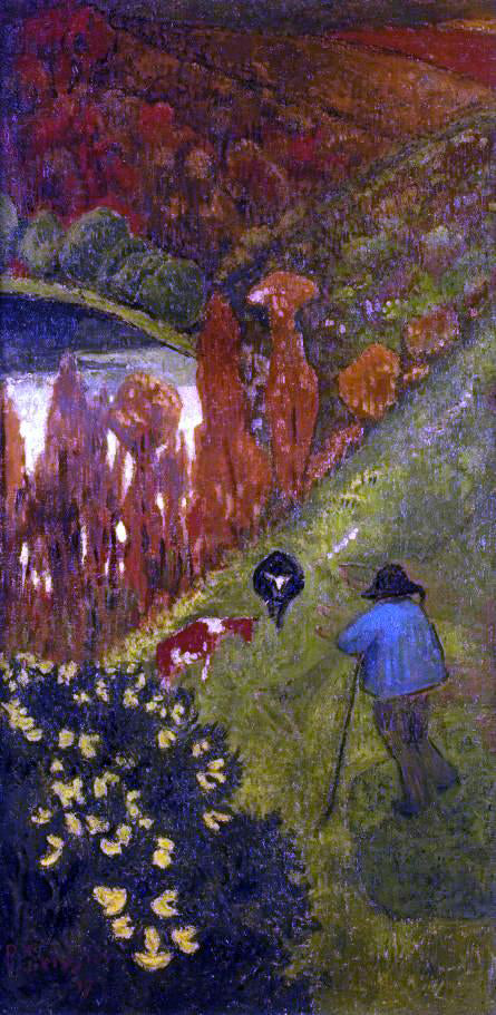  Paul Serusier Shepherd in the Valley of Chateauneuf - Canvas Art Print