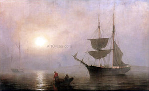  Fitz Hugh Lane A Ship in a Fog, Gloucester Harbor - Canvas Art Print