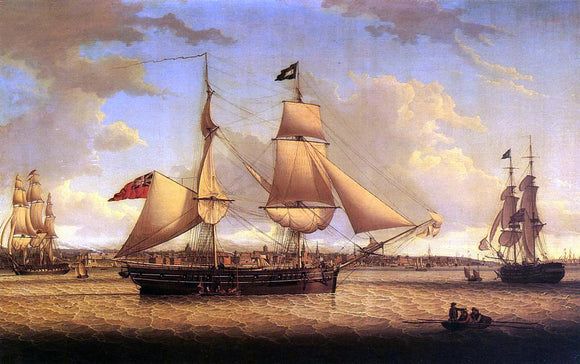  Robert Salmon Ship off Liverpool - Canvas Art Print