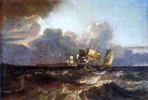  Joseph William Turner Ships Bearing Up for Anchorage (also known as The Egremont sea Piece) - Canvas Art Print