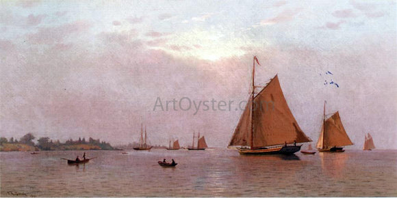  Francis A Silva Ships Becalmed - Canvas Art Print