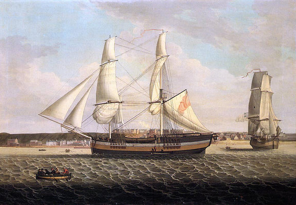  Robert Salmon Ships in a Port - Canvas Art Print