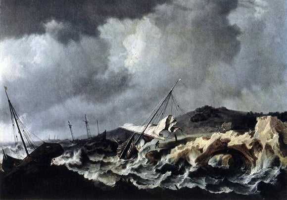  The Elder Bonaventura Peeters Shipwreck - Canvas Art Print