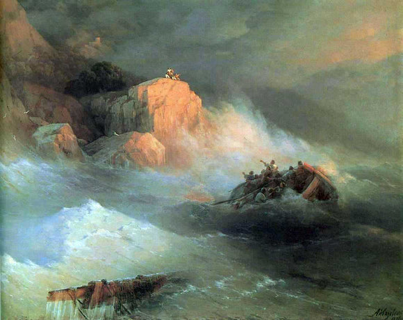  Ivan Constantinovich Aivazovsky Shipwreck - Canvas Art Print