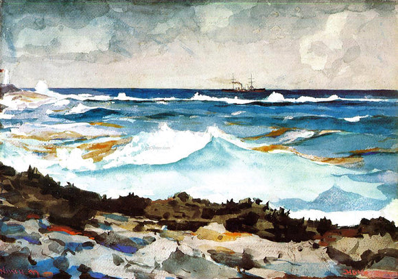  Winslow Homer Shore and Surf - Canvas Art Print