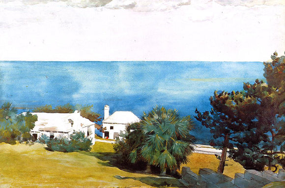  Winslow Homer Shore at Bermuda - Canvas Art Print