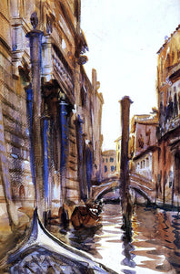  John Singer Sargent A Side Canal in Venice - Canvas Art Print