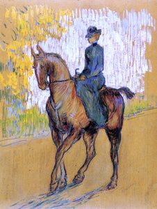  Henri De Toulouse-Lautrec Side-Saddle - Canvas Art Print