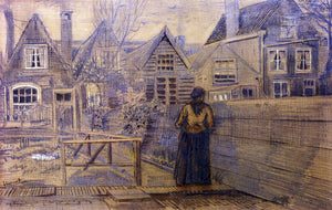  Vincent Van Gogh Sien's Mother's House Seen from the Backyard - Canvas Art Print