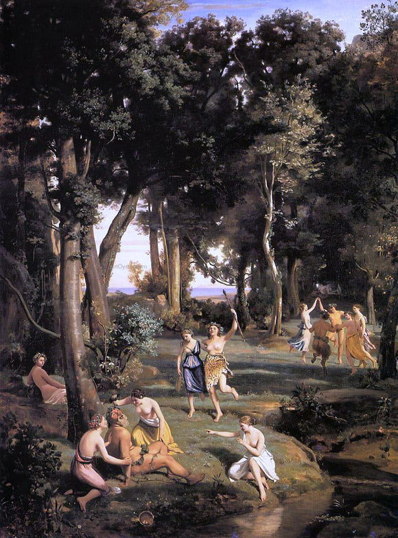  Jean-Baptiste-Camille Corot Silenus - Canvas Art Print
