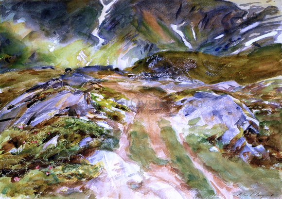  John Singer Sargent Simplon Pass; The Foreground - Canvas Art Print