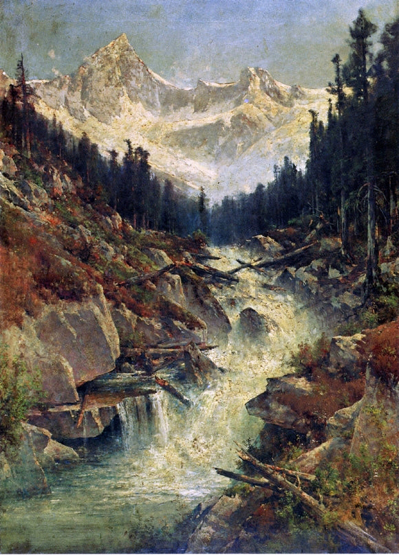  Thomas Hill Sir Donald Peak and Selkirk Glacier, Canada - Canvas Art Print