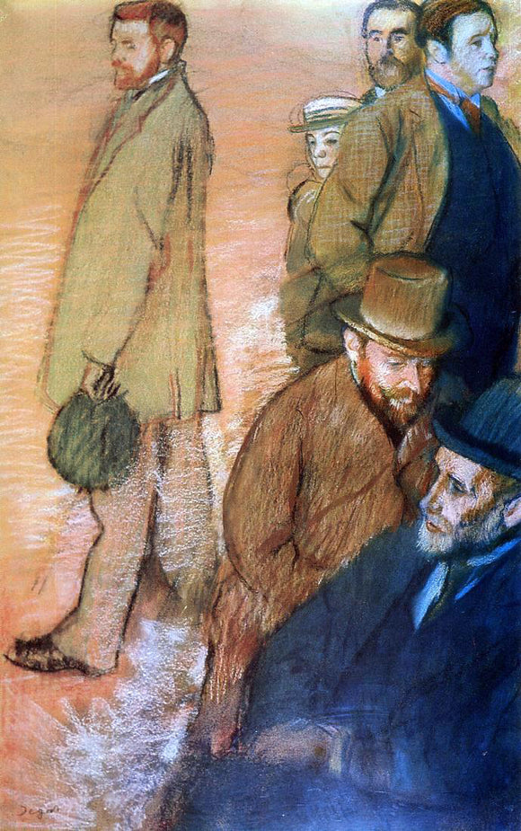  Edgar Degas Six Friends of the Artist - Canvas Art Print