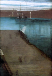  James McNeill Whistler Sketch for "Nocturne in Blue and Gold: Valparaiso Bay" - Canvas Art Print