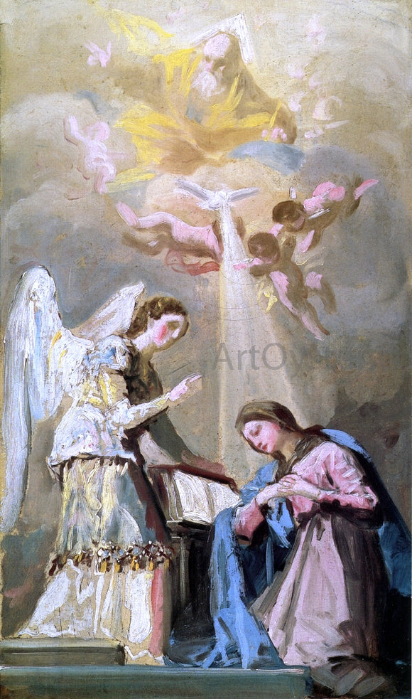  Francisco Jose de Goya Y Lucientes Sketch for The Annunciation - Canvas Art Print