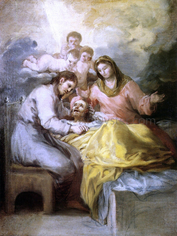  Francisco Jose de Goya Y Lucientes Sketch for The Death of Saint Joseph - Canvas Art Print