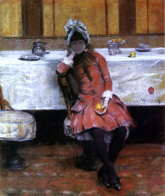  William Merritt Chase Sketch on a Young Girl on Ocean Steamer - Canvas Art Print
