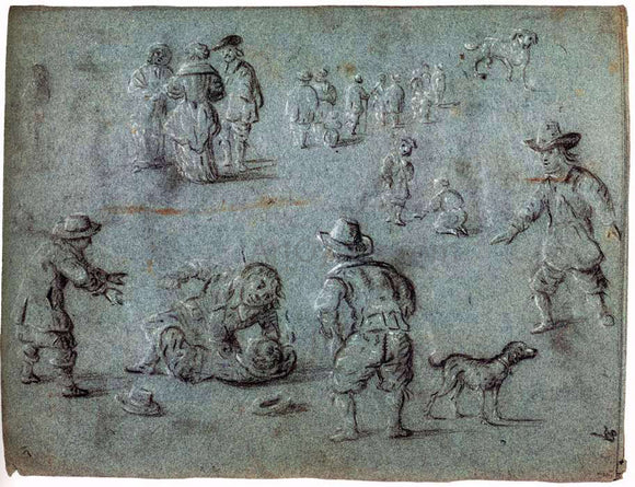  Hendrick Cornelisz Van Vliet Sketchbook - Canvas Art Print