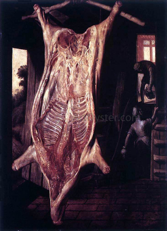  Joachim Beuckelaer Slaughtered Pig - Canvas Art Print