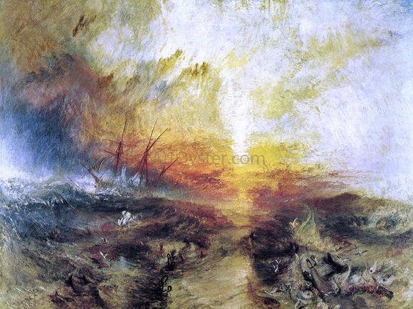  Joseph William Turner Slavers Throwing Overboard the Dead and Dying - Typhon Coming On - Canvas Art Print
