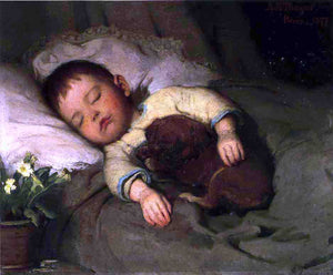  Abbott Handerson Thayer Sleep - Canvas Art Print