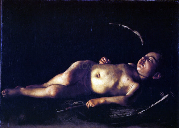 Caravaggio Sleeping Cupid - Canvas Art Print