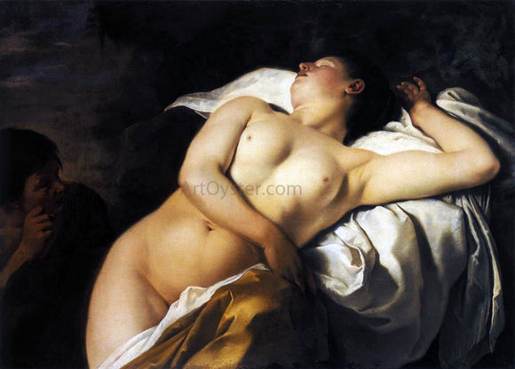  Jan Gerritsz Van Bronchorst Sleeping Nymph and Shepherd - Canvas Art Print
