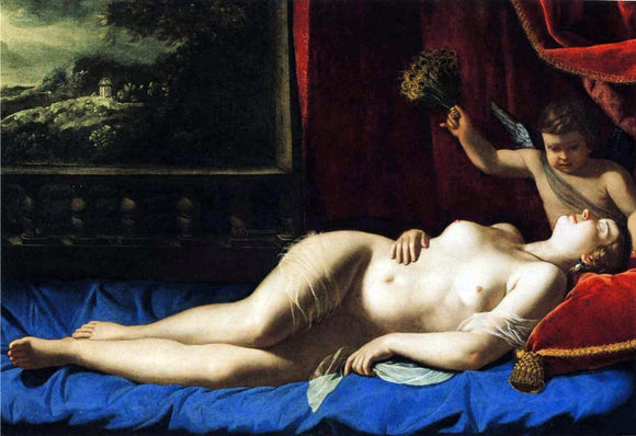  Artemisia Gentileschi Sleeping Venus - Canvas Art Print