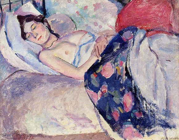  Jules Pascin Sleeping Woman - Canvas Art Print