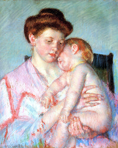  Mary Cassatt A Sleepy Baby - Canvas Art Print