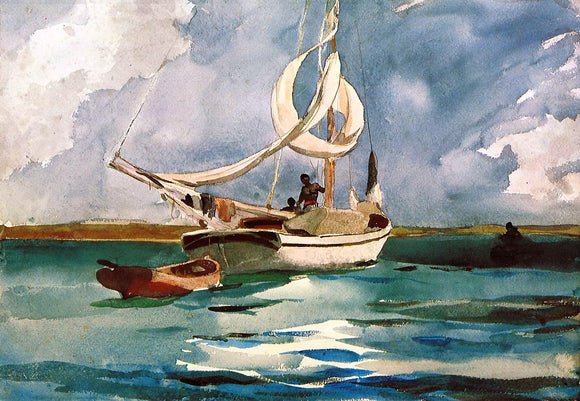  Winslow Homer Sloop, Bermuda - Canvas Art Print