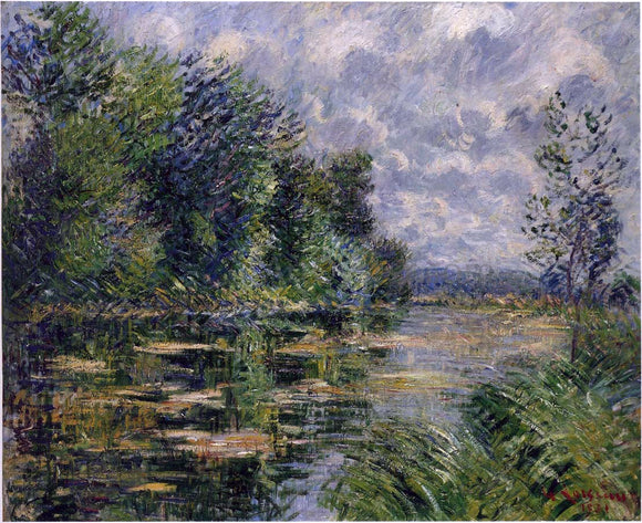  Gustave Loiseau Small Arm of the Seine near Connelle - Canvas Art Print