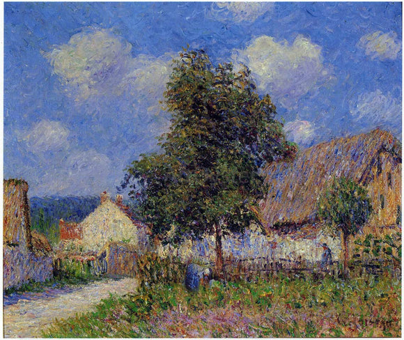  Gustave Loiseau Small Farm at Vaudreuil - Canvas Art Print