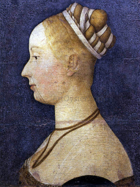  Angelo Da Siena Small Female Portrait - Canvas Art Print
