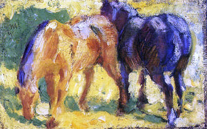  Franz Marc Small Horse Picture - Canvas Art Print
