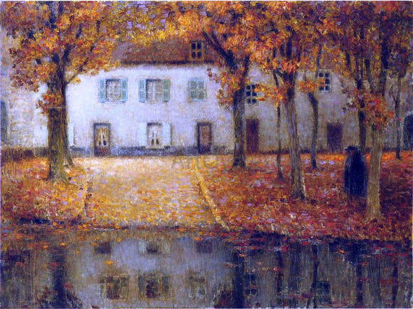  Henri Le Sidaner Small House by the Eau River at Chartres - Canvas Art Print